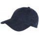 Casquette velours bleu marine cotele Tendance Baseball Sneyson CASQUETTES Nyls Création