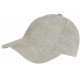 Casquette Baseball Velours Gris Clair cotele Tendance Sneyson CASQUETTES Nyls Création