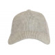 Casquette Baseball Velours Gris Clair cotele Tendance Sneyson CASQUETTES Nyls Création