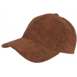 Casquette Velours Marron Cotele Tendance Baseball Sneyson CASQUETTES Nyls Création