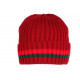 Bonnet Rouge et Vert Tendance en Laine Doublure Polaire Luzzi BONNETS Nyls Création