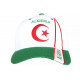 Casquette Algerie Blanche et Verte Drapeau Algerien Baseball CASQUETTES Nyls Création