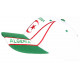 Casquette Algerie Blanche et Verte Drapeau Algerien Baseball CASQUETTES Nyls Création