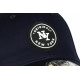 Casquette NY Bleu Marine Ecusson Noir Classe Baseball Major CASQUETTES Hip Hop Honour