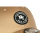 Casquette NY Beige Ecusson Noir Classe Baseball Major CASQUETTES Hip Hop Honour