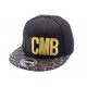 Snapback YMCMB noir et visière imprimée ANCIENNES COLLECTIONS divers