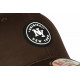 Casquette NY Marron Ecusson Noir Classe Baseball Major CASQUETTES Hip Hop Honour