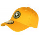 Casquette NY Jaune Ecusson Noir Classe Baseball Major CASQUETTES Hip Hop Honour