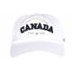 Casquette Canada Blanche Design Tendance Baseball CASQUETTES Nyls Création