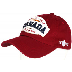 Casquette Canada Rouge et Bleue Tendance Baseball CASQUETTES Nyls Création