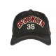 Casquette Brooklyn Grise et Rouge World Vintage Baseball CASQUETTES Nyls Création