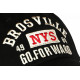 Casquette Brosville Noire et Blanche NY Vintage Baseball CASQUETTES Nyls Création