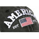 Casquette America Grise Drapeau USA Vintage Baseball CASQUETTES Nyls Création