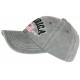 Casquette America Grise Drapeau USA Rétro Baseball CASQUETTES Nyls Création