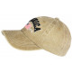 Casquette America Beige Drapeau USA Vintage Baseball CASQUETTES Nyls Création