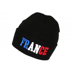 Bonnet France Bleu Blanc Rouge Laine Noire Tendance BONNETS Nyls Création