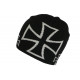 Bonnet croix de Malte Noir et Gris Style Motard Biker BONNETS Nyls Création