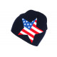 Bonnet USA Drapeau Americain Etoile Bleu Fashion BONNETS Nyls Création