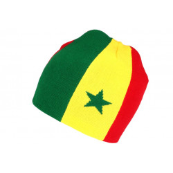 Bonnet Vert Jaune Rouge Etoile Rasta Fashion Jamaique BONNETS Nyls Création