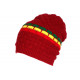 Bonnet Rasta Rouge Long Oversize en Laine Tendance Ben BONNETS Nyls Création