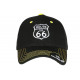 Casquette Route 66 Noire et Jaune Mother Road Baseball Biker CASQUETTES Nyls Création