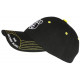 Casquette Route 66 Noire et Jaune Mother Road Baseball Biker CASQUETTES Nyls Création