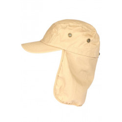 Casquette Protege Nuque Beige en Coton Saharienne Nedeyv CASQUETTES Nyls Création