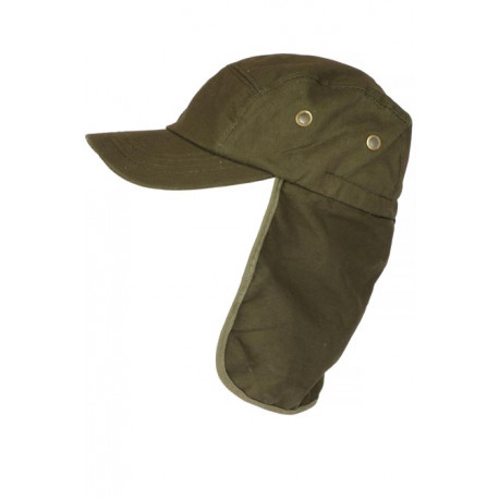 Casquette Protege Nuque Verte en Coton Saharienne Nedeyv CASQUETTES Nyls Création