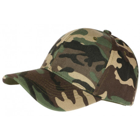 Casquette Verte et Marron Camouflage Chasse Militaire CASQUETTES Nyls Création