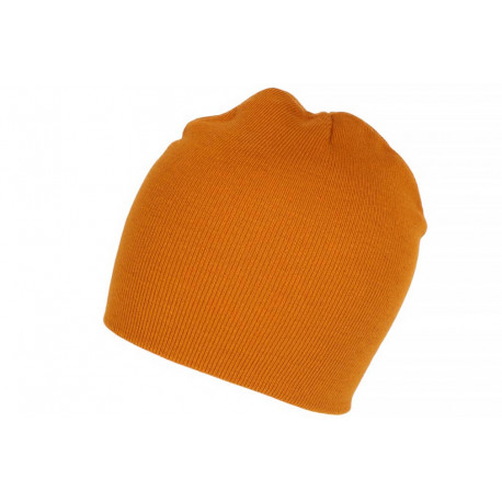 Bonnet Orange Court en Laine Classe et Tendance Fylik BONNETS Nyls Création