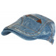 Casquette Plate Bleu Denim Beret Coton Fashion Weryk CASQUETTES Nyls Création