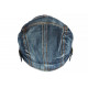 Casquette Plate Bleu Denim Beret Coton Original Weryk CASQUETTES Nyls Création