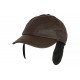 Casquette Cache Oreille Marron Rabat Bandeau Hiver Imperméable CASQUETTES Nyls Création