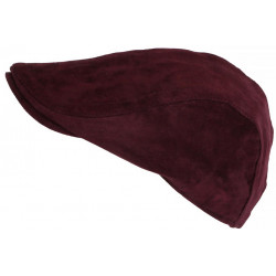 Casquette Cuir Rouge Bordeaux Daim Suedine Classe Reglable Kilro CASQUETTES Léon montane