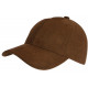 Casquette Daim Marron Classe Suedine Kalter Baseball CASQUETTES Nyls Création