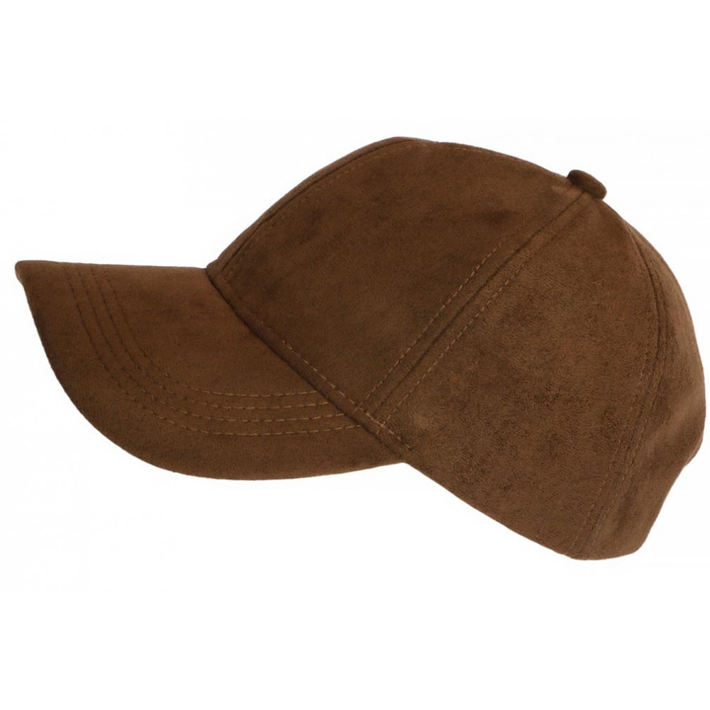 Casquette cuir Camel, casquette baseball daim homme femme livré 48h!