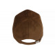 Casquette Daim Marron Classe Suedine Kalter Baseball CASQUETTES Nyls Création