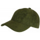 Casquette Daim Verte Classe Suedine Kalter Baseball CASQUETTES Nyls Création