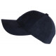 Casquette Daim Bleu Marine Classe Suedine Kalter Baseball CASQUETTES Nyls Création