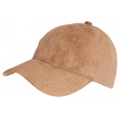 Casquette Daim Beige Classe Suedine Kalter Baseball CASQUETTES Nyls Création