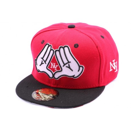 Casquette Snapback NY Rouge enfant jusqu'a 9 ans ANCIENNES COLLECTIONS divers