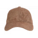 Casquette Daim Marron Tabac Classe Suedine Kalter Baseball CASQUETTES Nyls Création