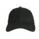 Casquette Daim Noire Classe Suedine Kalter Baseball CASQUETTES Nyls Création