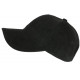 Casquette Daim Noire Classe Suedine Kalter Baseball CASQUETTES Nyls Création