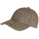 Casquette Baseball Laine Marron a Chevrons Tradition Britty CASQUETTES Nyls Création