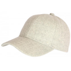 Casquette Baseball Laine Beige a Chevrons Tradition Britty CASQUETTES Nyls Création