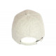 Casquette Baseball Laine Beige a Chevrons Tradition Britty CASQUETTES Nyls Création