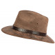 Chapeau Cuir Marron Traveller Classe Kodiak Aussie Apparel CHAPEAUX Aussie Apparel