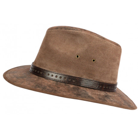 Chapeau Cuir Marron Traveller Classe Kodiak Aussie Apparel CHAPEAUX Aussie Apparel