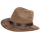 Chapeau Cuir Marron Traveller Classe Kodiak Aussie Apparel CHAPEAUX Aussie Apparel